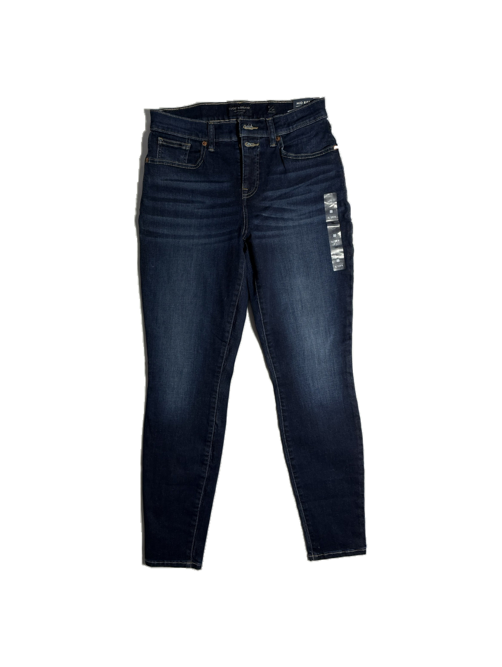 Lucky Brand Mid Rise Super Skinny Jeans 8/29 Regular Dark Blue